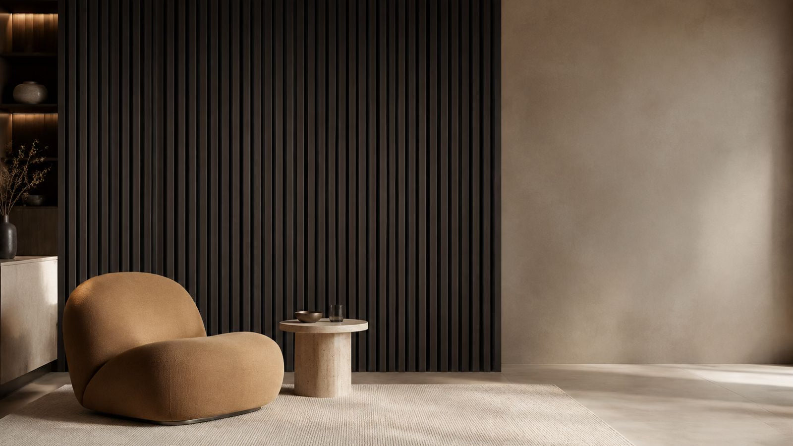 Wood Veneer Acoustic Wall Panel — 2-Piece Pack